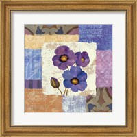 Tiled Poppies II - Purple Fine Art Print