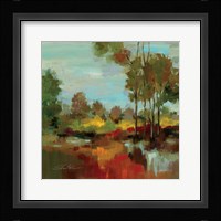 Hidden Pond Hues II Framed Print