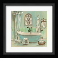 Glass Tile Bath I Framed Print