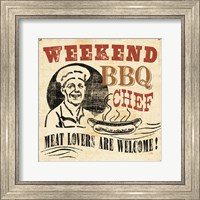 Weekend BBQ Chef Fine Art Print