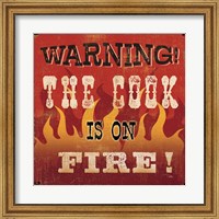 The Cook is on Fire Fine Art Print