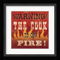 The Cook is on Fire Fine Art Print