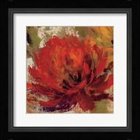 Fiery Dahlias II Crop Framed Print
