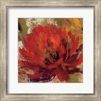 Fiery Dahlias II Crop Fine Art Print