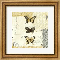 Golden Bees n Butterflies No. 2 Fine Art Print