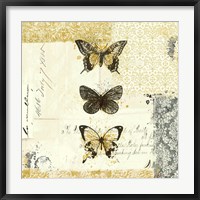 Golden Bees n Butterflies No. 2 Fine Art Print