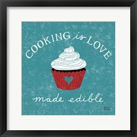 Cooking is Love Framed Print