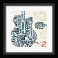 Type Guitar Square II Fine Art Print