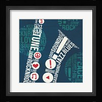 Type Sax Square Fine Art Print