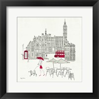 World Cafe I - London Red Fine Art Print