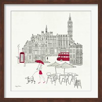 World Cafe I - London Red Fine Art Print