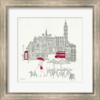 World Cafe I - London Red Fine Art Print