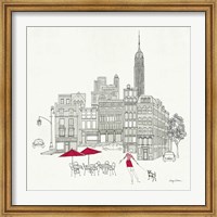 World Cafe III - NYC Red Fine Art Print