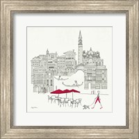 World Cafel IV - Venice Red Fine Art Print