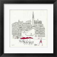 World Cafel IV - Venice Red Fine Art Print