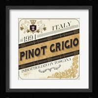 Wine Labels IV Framed Print