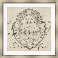 Letter Crest I Fine Art Print