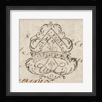 Letter Crest III Framed Print