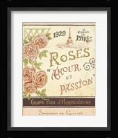 French Seed Packet I Framed Print