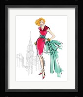 Colorful Fashion III - New York Framed Print