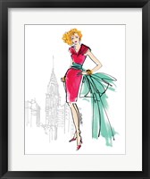 Colorful Fashion III - New York Framed Print
