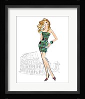 Colorful Fashion IV - Rome Framed Print