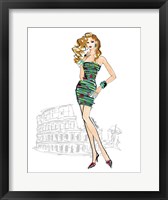 Colorful Fashion IV - Rome Framed Print