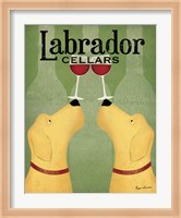 Two Labrador Wine Dogs Fine Art Print