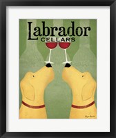 Two Labrador Wine Dogs Fine Art Print