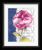Antique Floral on White II Framed Print