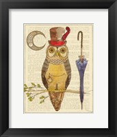 Steampunk Owl I Fine Art Print
