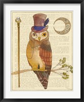 Steampunk Owl II Fine Art Print