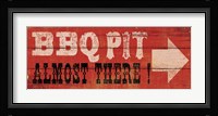 BBQ Pit Framed Print