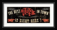 The Best BBQ in Town Framed Print