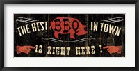 The Best BBQ in Town Framed Print