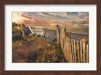 The Beach at Sunset Fine Art Print