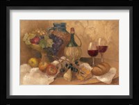 Abundant Table with Pattern Framed Print