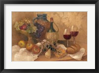 Abundant Table with Pattern Framed Print