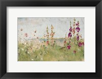 Hollyhocks by the Sea Fine Art Print