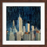 Midnight in Midtown Words Fine Art Print