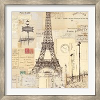 Paris Collage II Fine Art Print