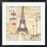 Paris Collage II Fine Art Print