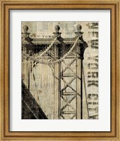 Vintage NY Manhattan Bridge Fine Art Print