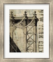 Vintage NY Manhattan Bridge Fine Art Print