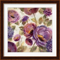 Blue and Purple Flower Song II Fine Art Print