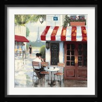 Relaxing at the Cafe II Framed Print