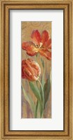 Parrot Tulips on Gold II Fine Art Print