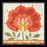 Ikat Bloom I Fine Art Print