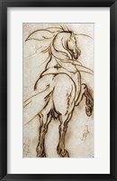 Study of a Rearing Horse Fine Art Print