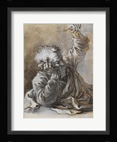 Reclining Old Man Fine Art Print